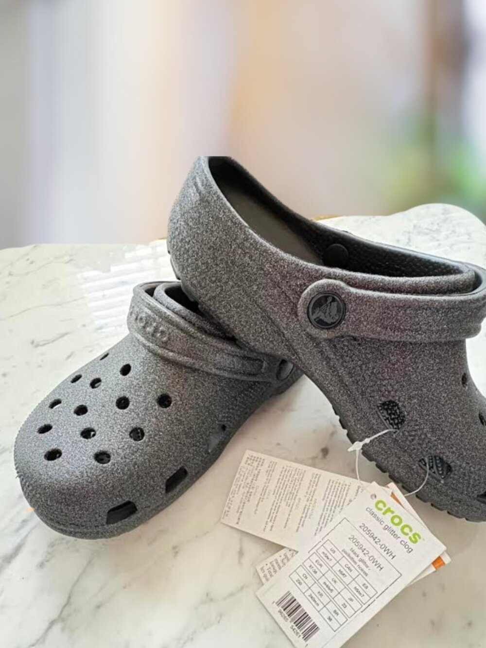 Unisex Adult Classic Glitter Clogs Size 7